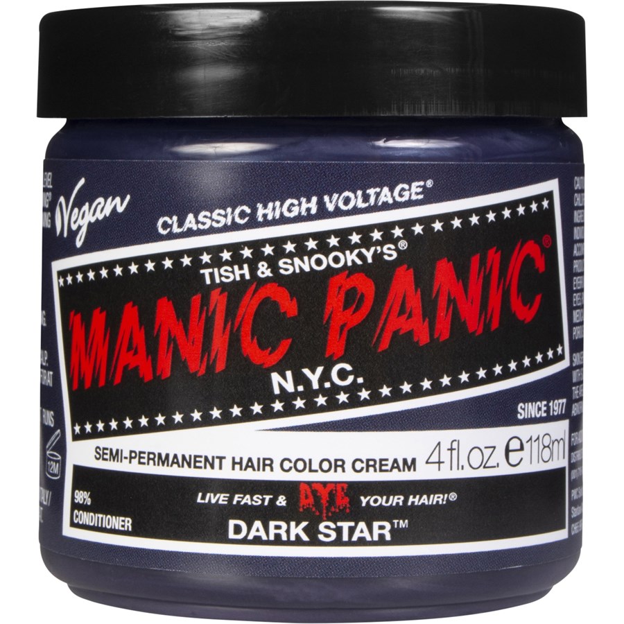 Manic Panic Dark Star Tonery do włosów 118 ml Czarny