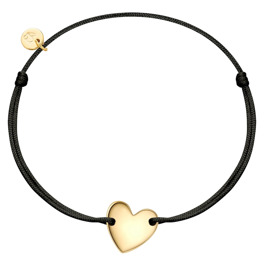 Glanzstücke München Bransoletka Serce Tkanina Żółte złoto Bransoletki 1 ct Damski