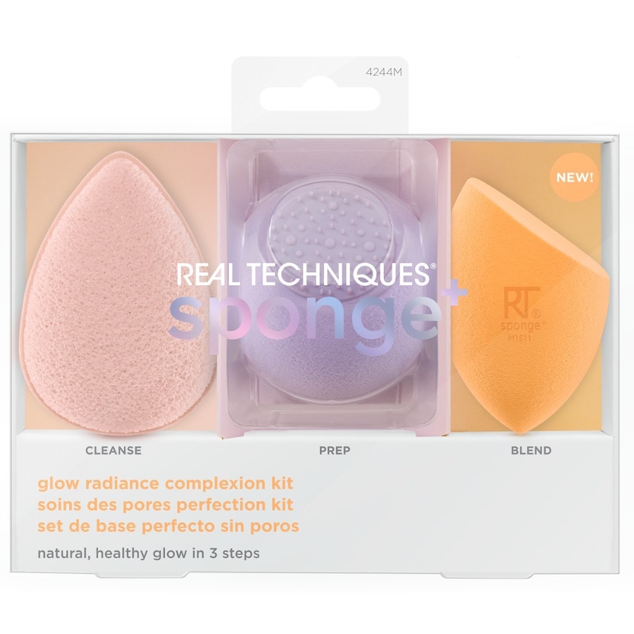 Real Techniques Zestaw gąbek Pro-Glow, 1 szt Blendery do makijażu 1 ct