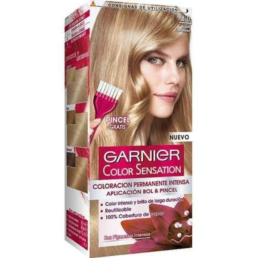 Garnier Color Sensation 8.0 Farba do włosów świetlisty blond Farby do włosów 1 ct Damski
