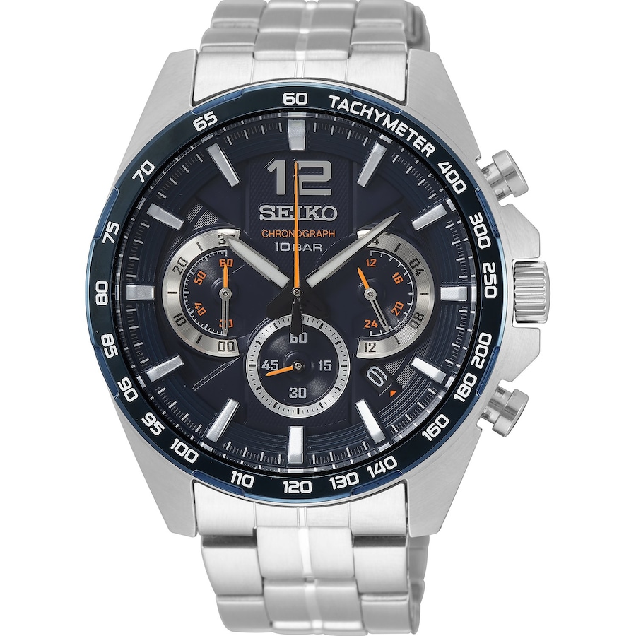 Seiko Mężczyźnizegarek Chronograph Zegarki męskie 1 ct Męskie