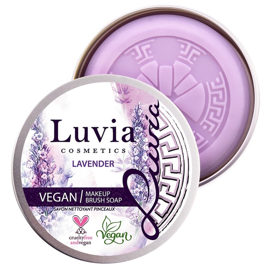 Luvia Brush Soap - Lavender Płyny do czyszczenia pędzli 100 g 1 szt.