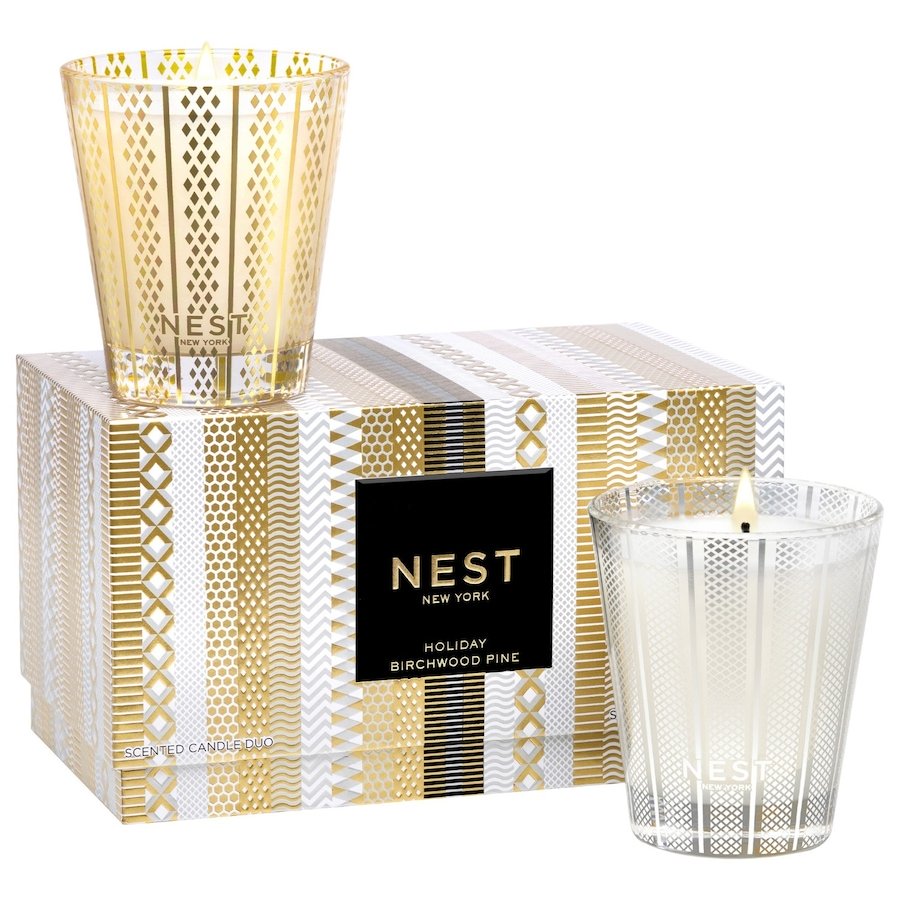 NEST NEW YORK Holiday and Birchwood Pine Classic Duo Set Świeczki 1 ct