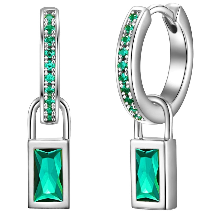 Glanzstücke München Kolczyki z Srebro wysokiej próby w Srebrny Kolczyki koła 1 ct Damski