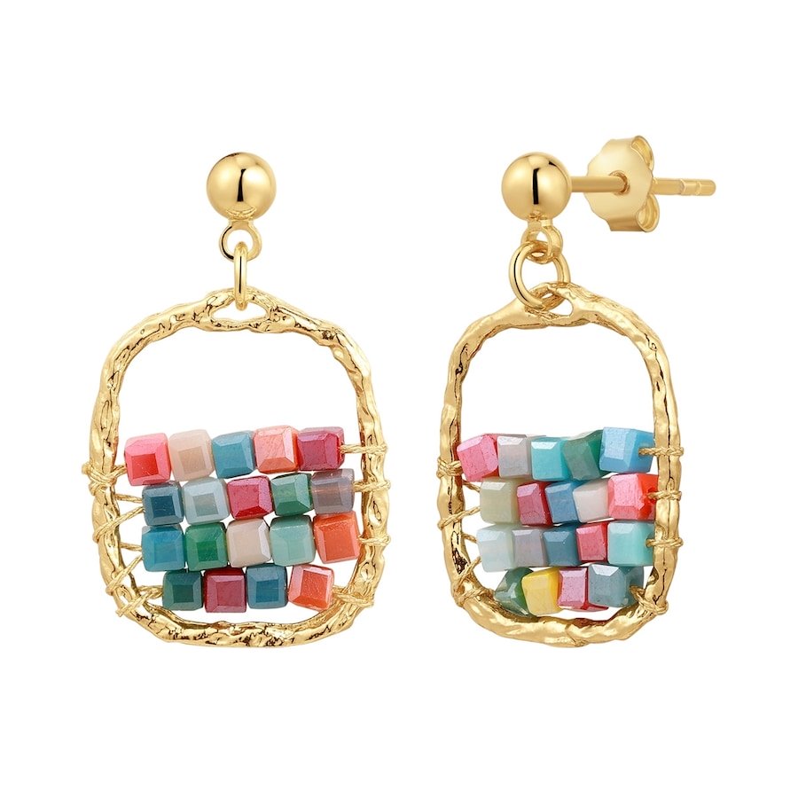 Yokoamii Kolczyki Mosiadz Żółte złoto 1 ct Damski