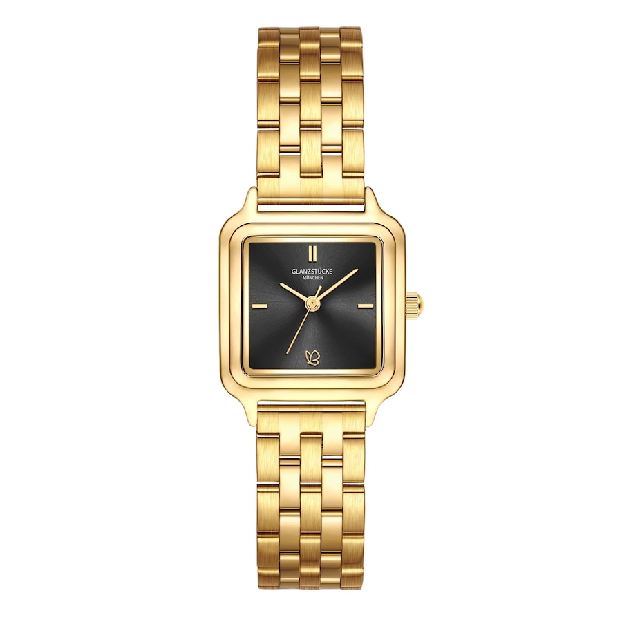 Glanzstücke München Zegarek na reke ze stali nierdzewnej w kolorze zlotym Zegarki damskie 1 ct Damski