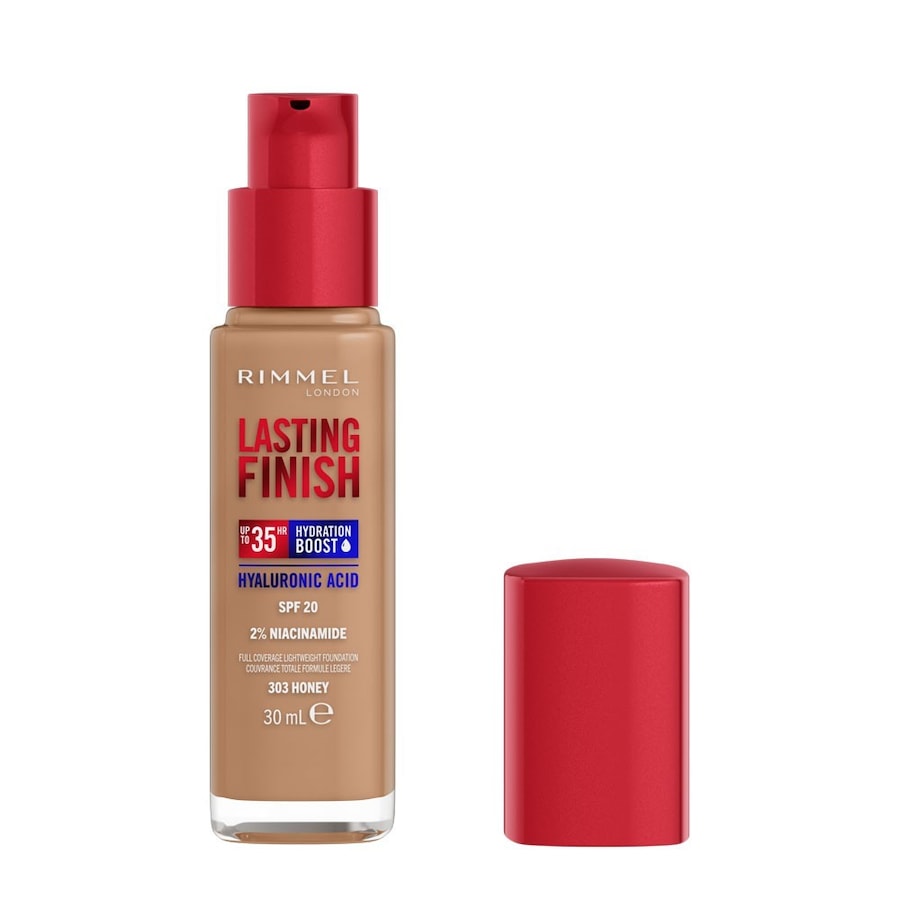 Rimmel London Rimmel Lasting Finish 35h silnie nawilżający i długotrwale kryjący podkład do twarzy z filtrem SPF20 nr 050 Fair Porcelain Podkłady 30 m