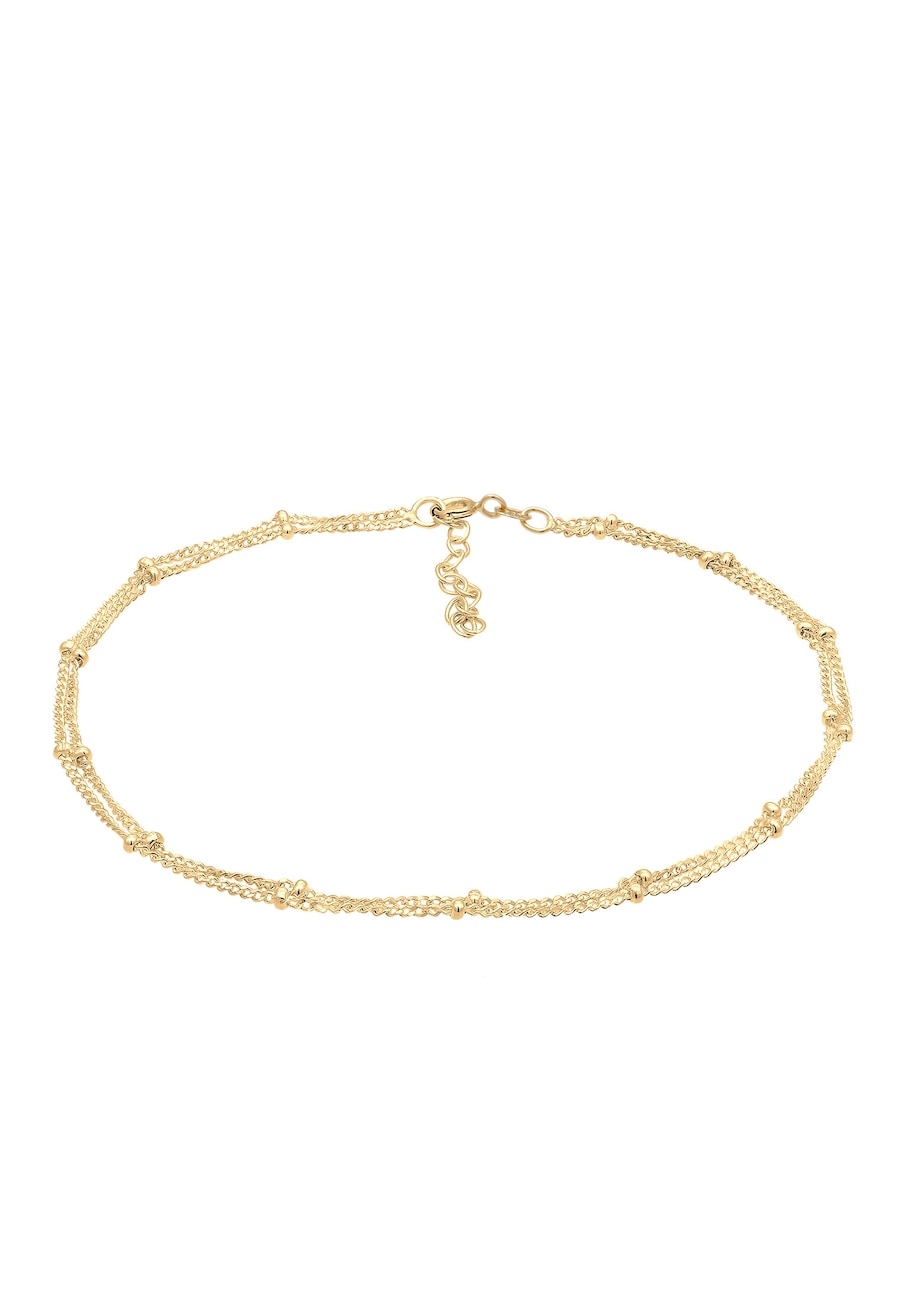 Elli Damska zawieszka kulka ponadczasowy Basic w srebrze próby 925 Sterling Silver Bransoletki na nogę 1 ct Damski