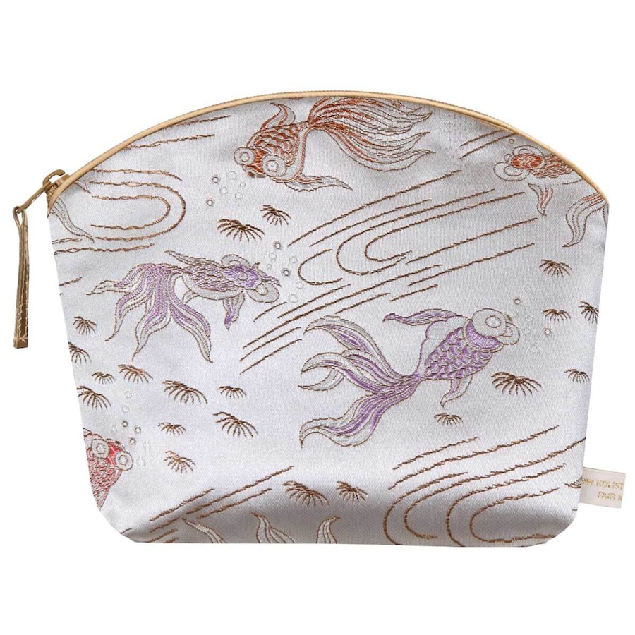 Holistic Silk LAVENDER MAKE UP BAG SILVER FISH Kosmetyczki 1 ct