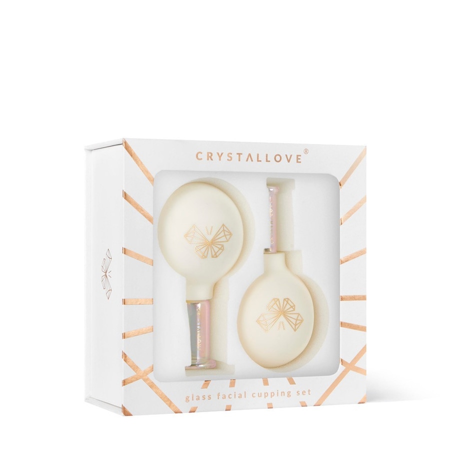 Crystallove Bańki szklane do masażu twarzy, szyi i dekoltu Olejki eteryczne i do masażu 1 ct
