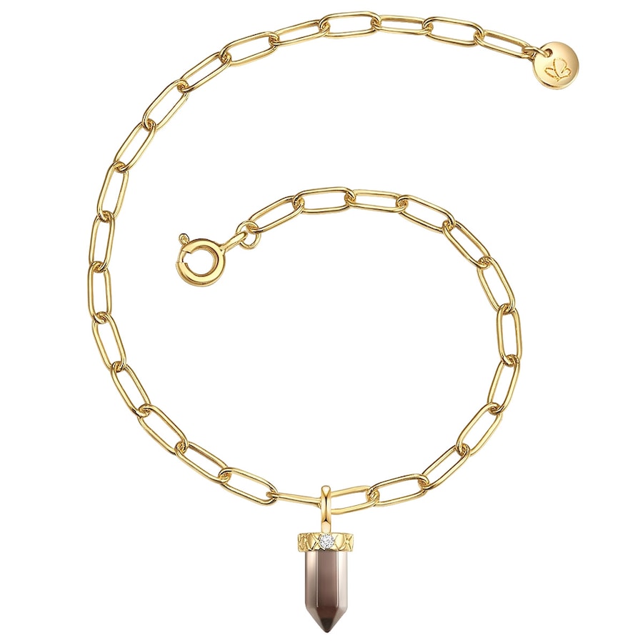 Glanzstücke München Srebrna bransoleta srebro wysokiej próby Cyrkonia żółte złoto Bransoletki 1 ct Damski