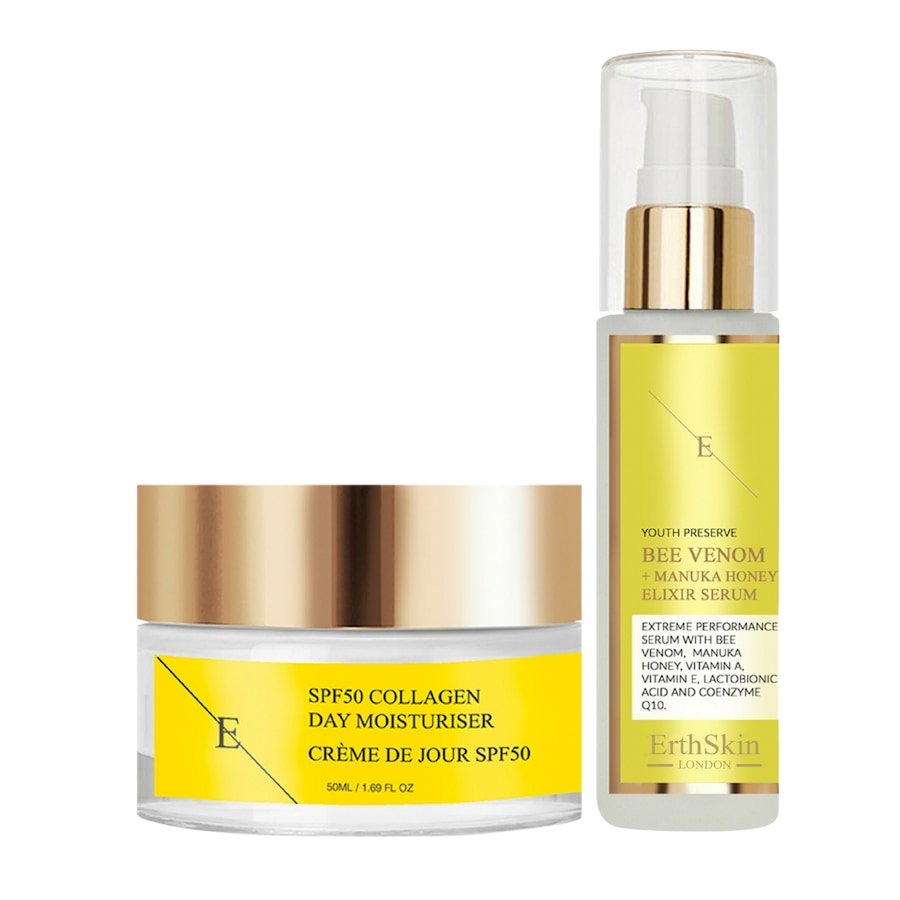 ErthSkin London Zestaw Bee Glow + SPF Defense Serum przeciwzmarszczkowe 1 ct Damski
