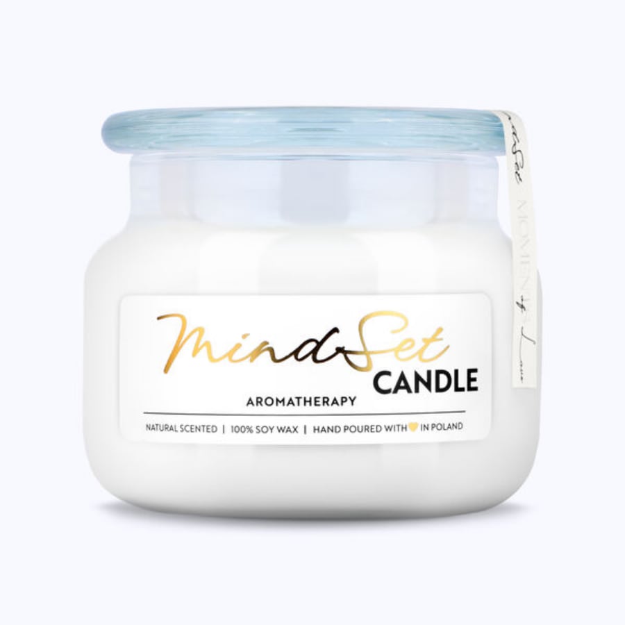 Mindset Cosmetics Świeca zapachowa Moments of Love rose & blueberry Świeczki 450 ml