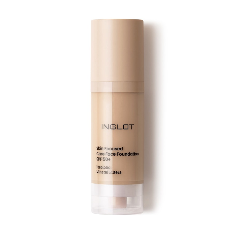 Inglot PIELĘGNACYJNY PODKŁAD DO TWARZY SKIN FOCUSED SPF 50 INGLOT 302 IVORY BEIGE Podkłady 30 ml 304 - CLASSIC BEIGE
