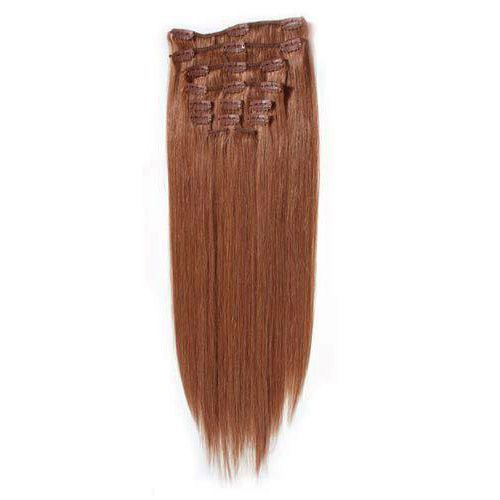Fashiongirl Fashiongirl Przedłużenie włosów Clip-in #60 Platynowy blond - 65 cm Przedłużanie włosów 1 ct Brązowy