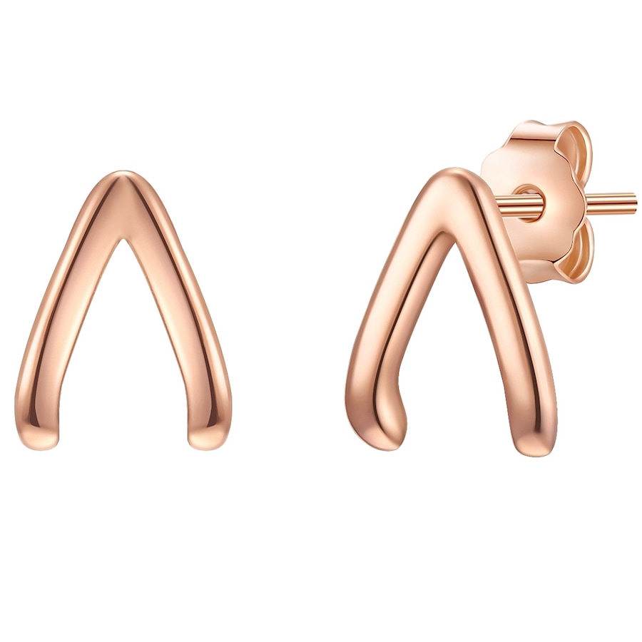 Glanzstücke München Srebrne kolczyki sztyfty srebro wysokiej próby różowe złoto Kolczyki 1 ct Damski