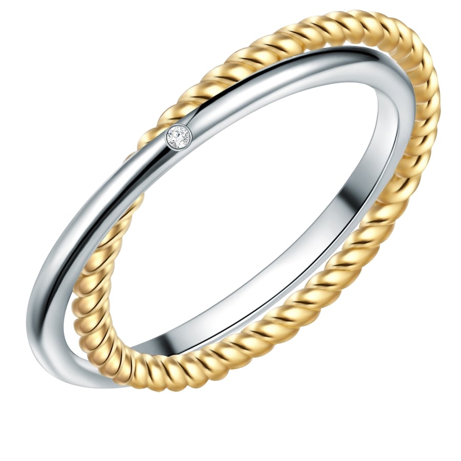 Lulu & Jane Srebro wysokiej pr óby Brylant Pierścionki 1 ct Damski