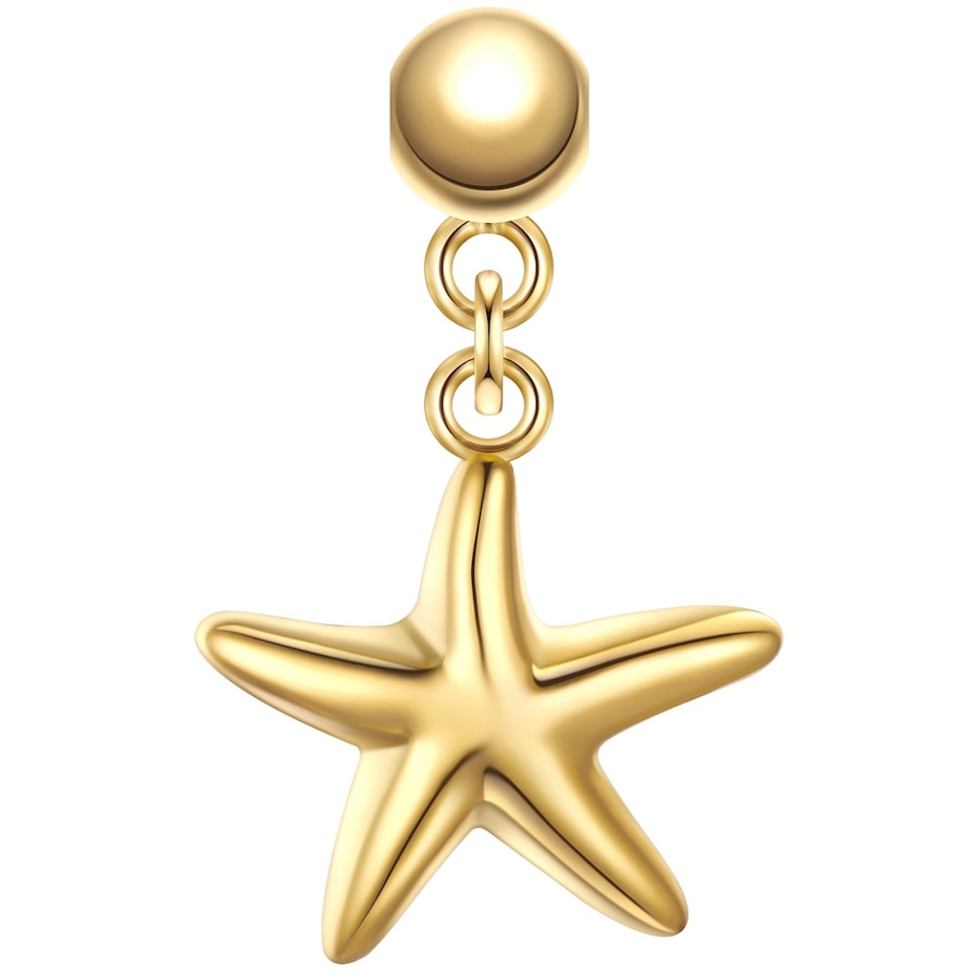 Glanzstücke München Charm Rozgwiazda Srebro wysokiej próby Żółte złoto Wisiorki 1 ct Damski