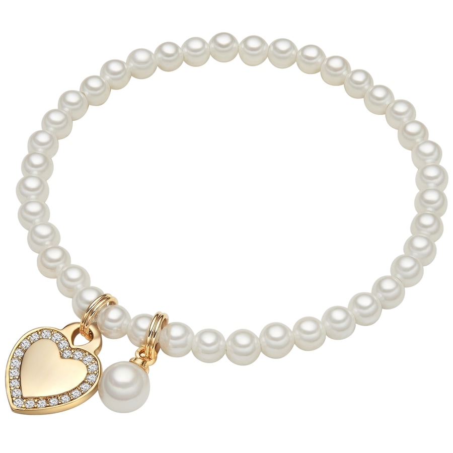 Lulu & Jane Serce Mosiadz Cyrkonia Sztuczna perła Bransoletki 1 ct Damski