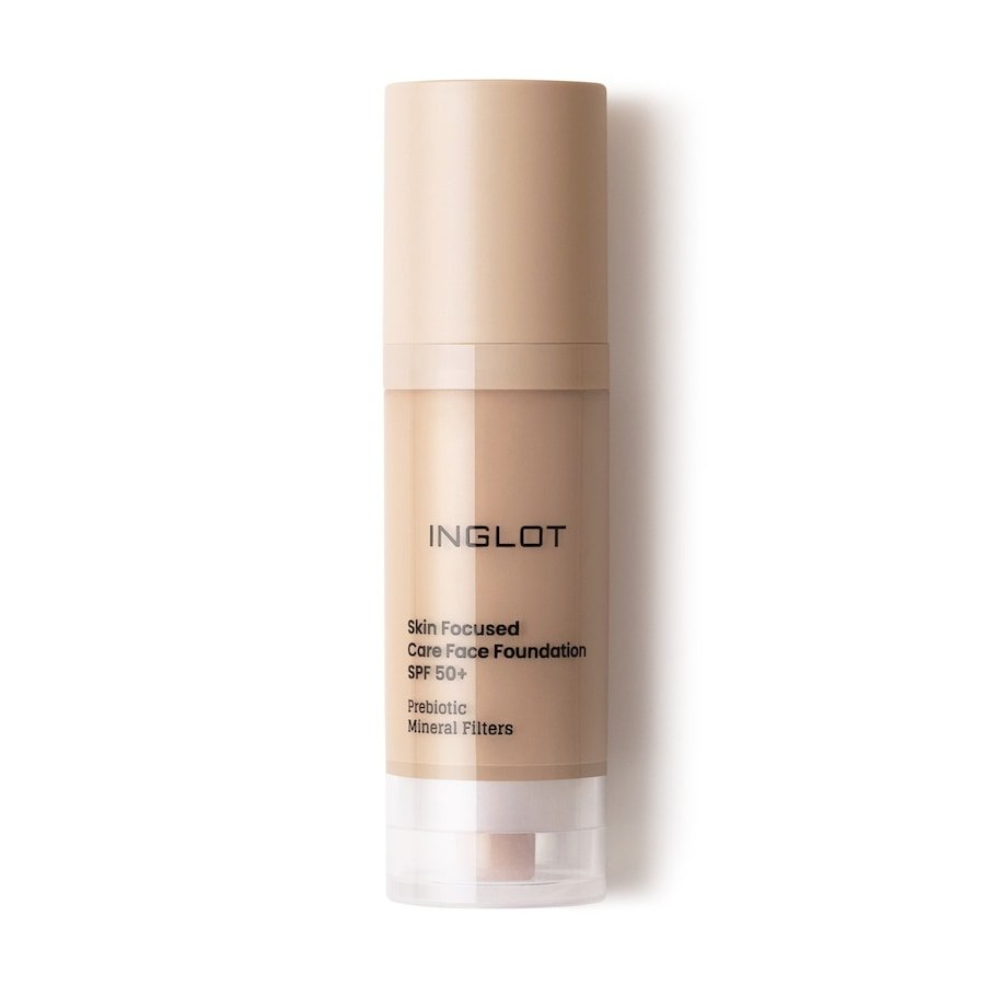 Inglot PIELĘGNACYJNY PODKŁAD DO TWARZY SKIN FOCUSED SPF 50 INGLOT 302 IVORY BEIGE Podkłady 30 ml 306 - MEDIUM BEIGE
