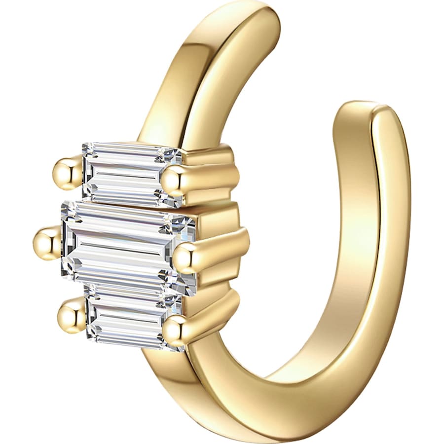 Glanzstücke München Srebrne klamry na ucho srebro wysokiej próby Cyrkonia srebrny Nausznice 1 ct Damski