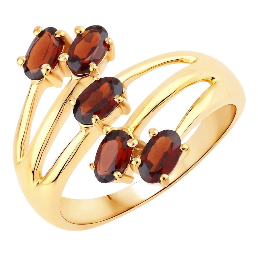 Rafaela Donata Pierścionek Srebro wysokiej próby Żółte złoto Pierścionki 1 ct Damski