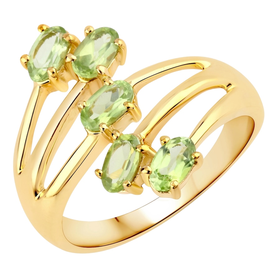 Rafaela Donata Pierścionek Srebro wysokiej próby Żółte złoto Pierścionki 1 ct Damski