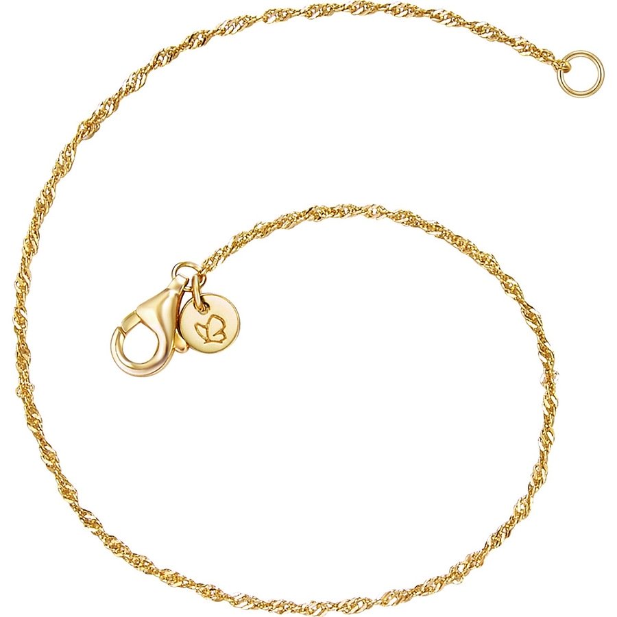 Glanzstücke München Srebrna bransoleta srebro wysokiej próby żółte złoto Bransoletki 1 ct Damski