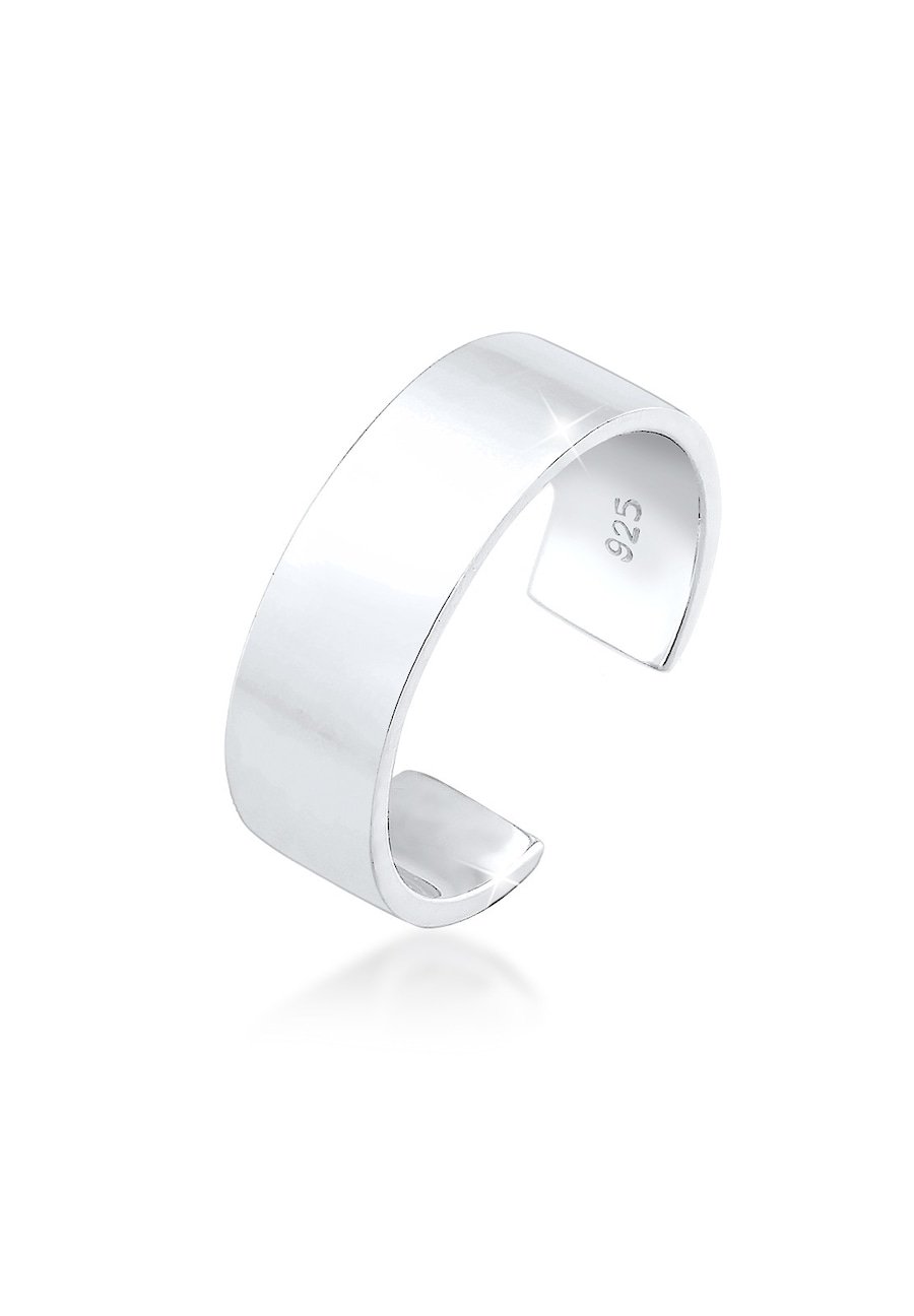 Elli Pierścionek Srebro 925 Kobiety Pierścień dla kobiet Geometria bez kamieni Pierścionki 1 ct Damski