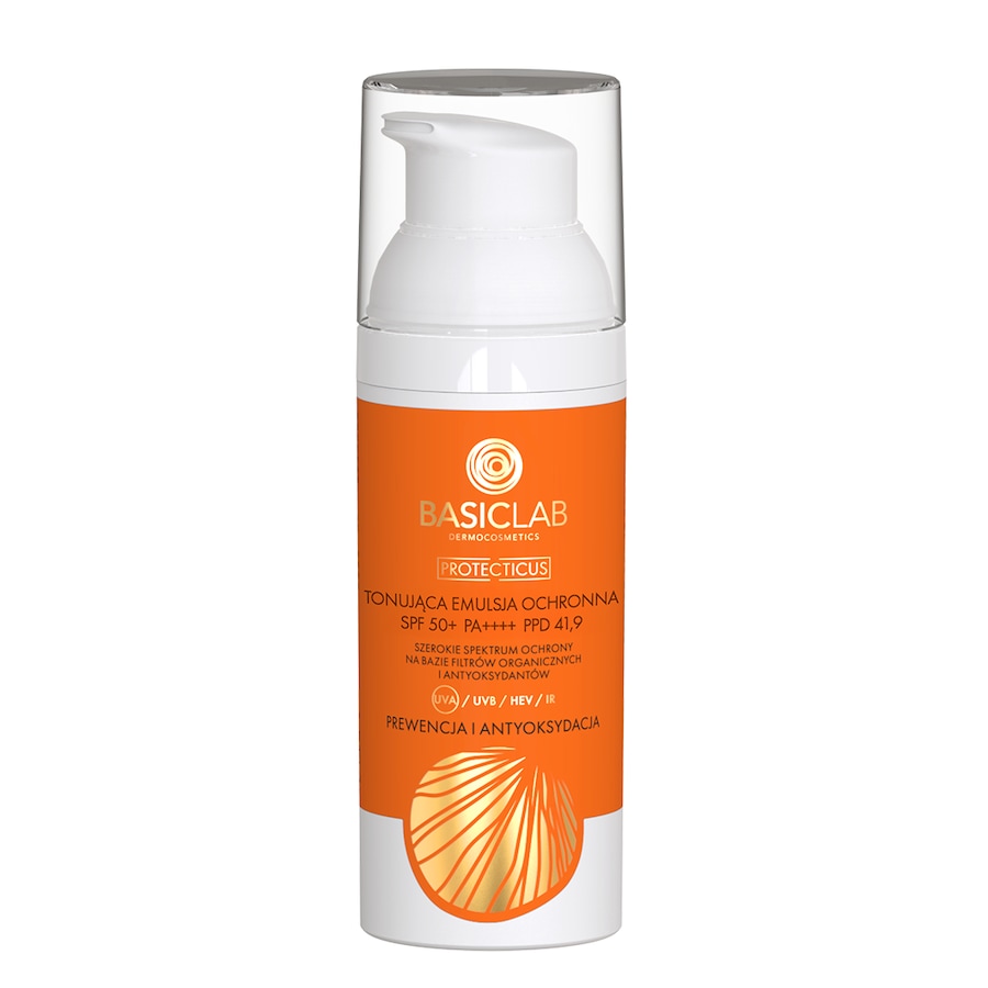 BasicLab BasicLab Dermocosmetics Protecticus Tonująca emulsja ochronna SPF 50 PA++++ 50 ml Podkłady