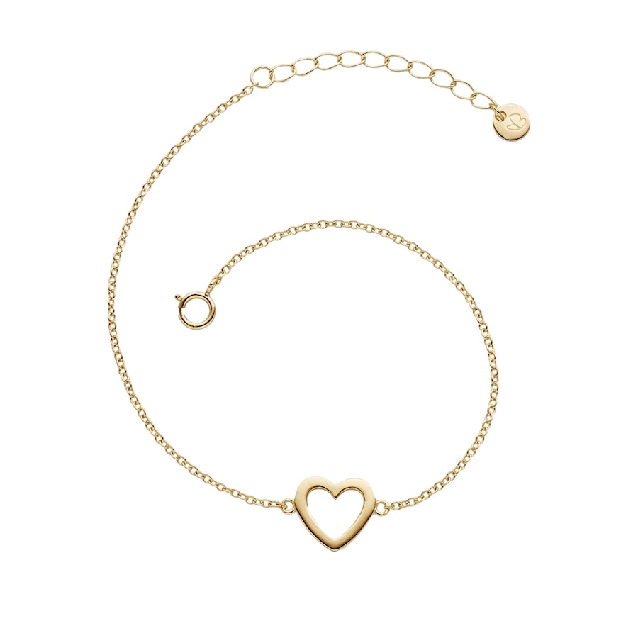 Glanzstücke München Srebrna bransoleta Serce srebro wysokiej próby srebrny Bransoletki 1 ct Damski