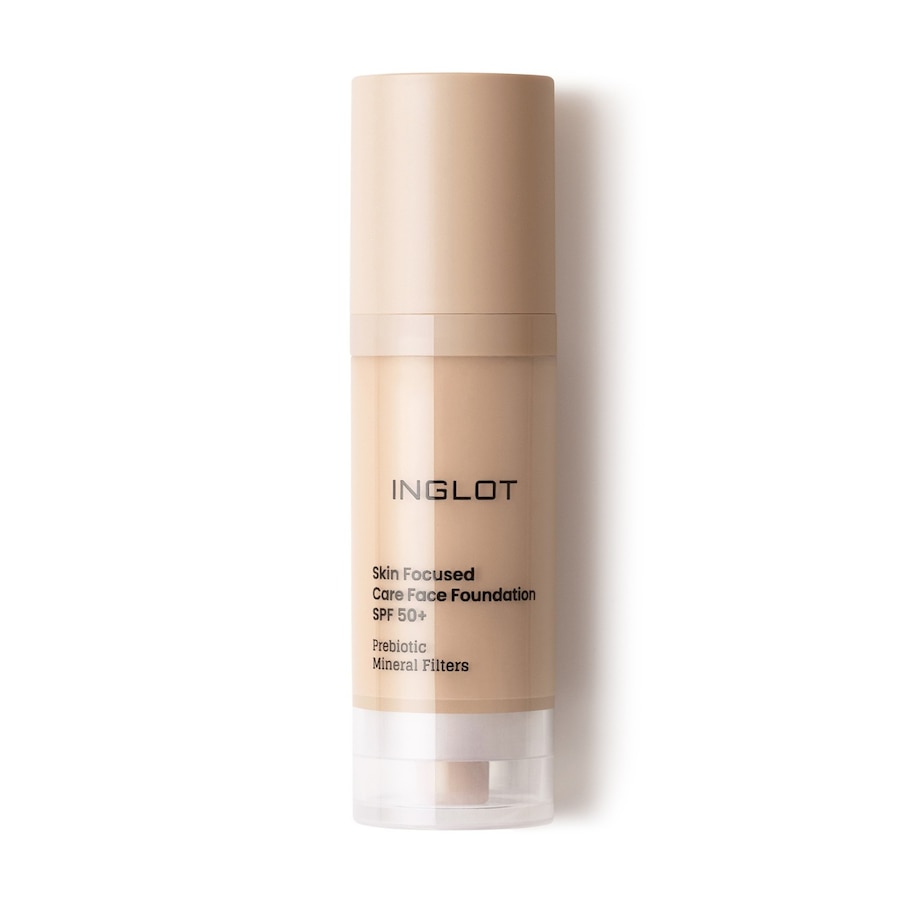 Inglot PIELĘGNACYJNY PODKŁAD DO TWARZY SKIN FOCUSED SPF 50 INGLOT 302 IVORY BEIGE Podkłady 30 ml 302 - IVORY BEIGE