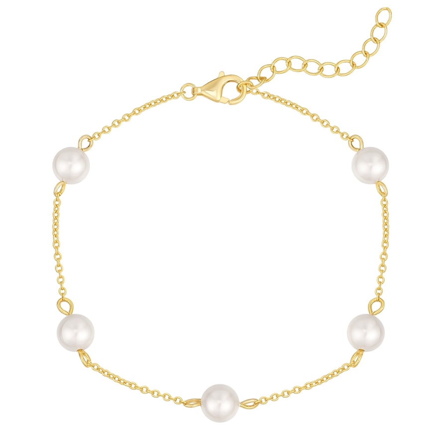 Rafaela Donata Bransoletka Srebro wysokiej próby Żółte złoto Bransoletki 1 ct Damski