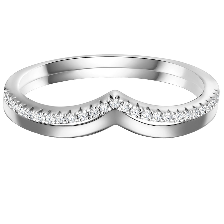 Glanzstücke München Srebrny pierścionek srebro wysokiej próby Cyrkonia srebrny Pierścionki 1 ct Damski