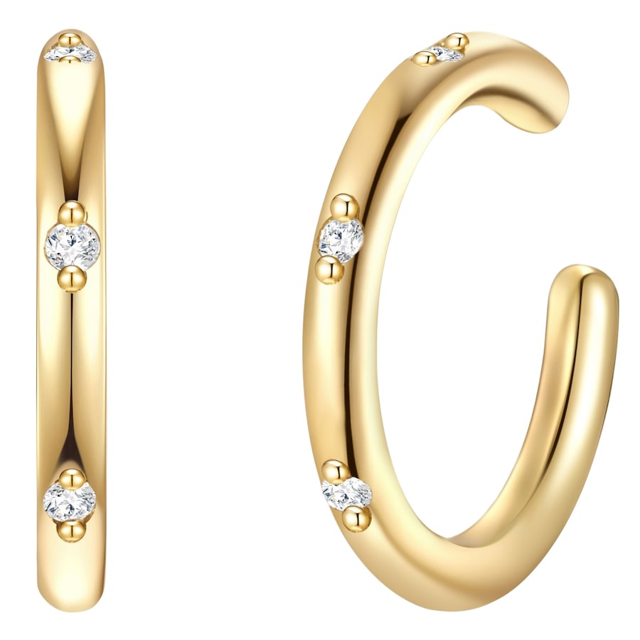 Glanzstücke München Kolczyki z Srebro wysokiej próby w Żółte złoto 1 ct Damski