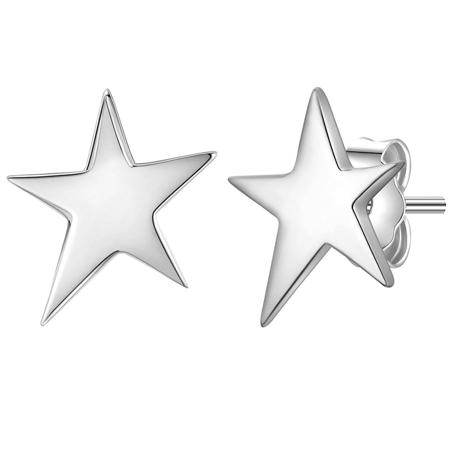 Glanzstücke München Kolczyki Gwiazda z Srebro wysokiej próby w Srebrny 1 ct Damski