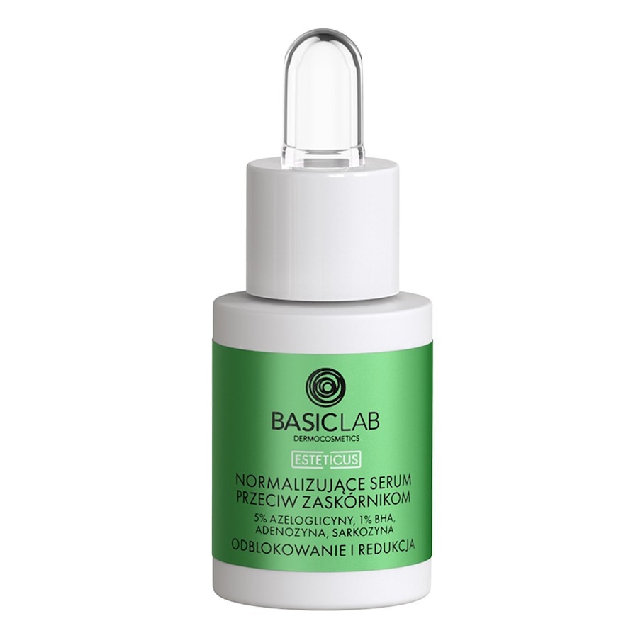 BasicLab NORMALIZUJĄCE SERUM PRZECIW ZASKÓRNIKOM Z 5% AZELOGLICYNY I 1% BHA 15ML Pielęgnacja Anti-Acne 15 ml