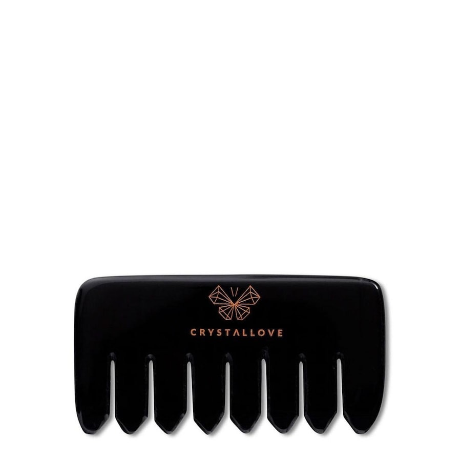 Crystallove Grzebień do masażu z Obsydianu Akcesoria do pielęgnacji 1 ct