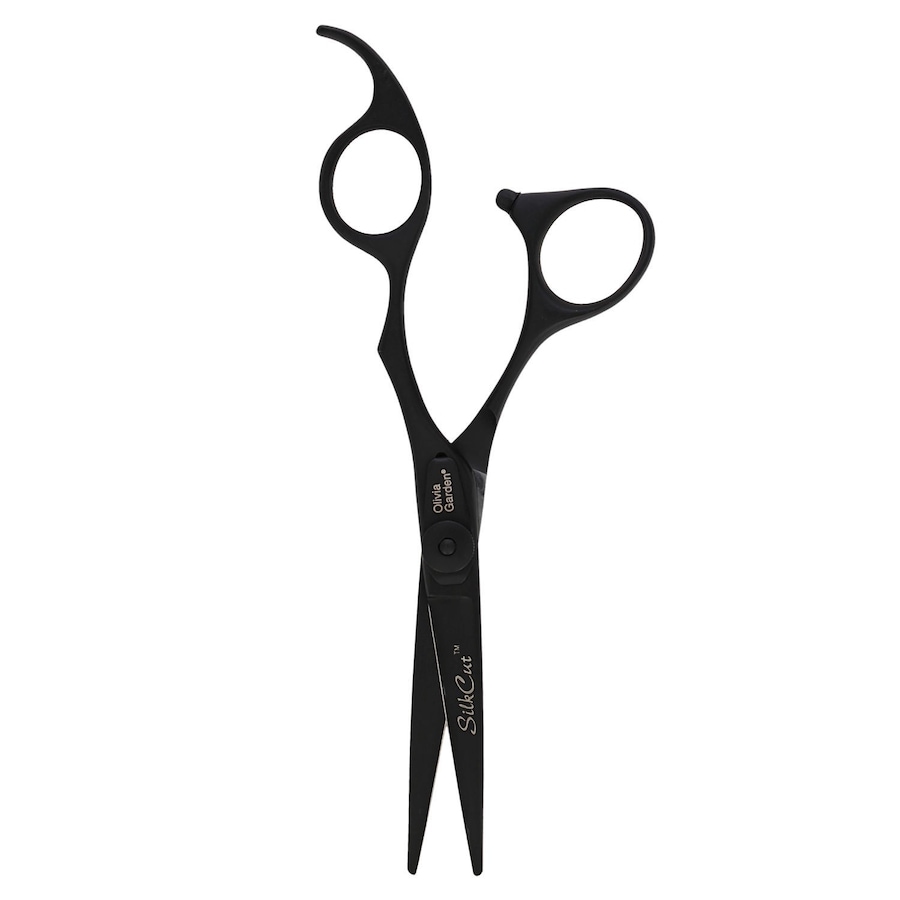 Olivia Garden Nożyczki Do Strzyżenia Czarne Detangler 1 ct