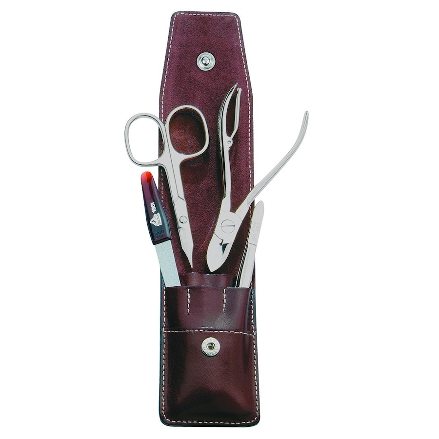 ERBE Zestaw do manicure z serii 'Pocket', brązowy, 4 szt. Kuferki do makijażu 1 ct 1 szt.