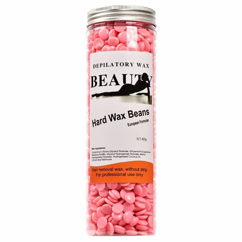 UNIQ UNIQ Pearl Wax Twardy wosk perłowy 400g Golarki i depilatory różowe złoty