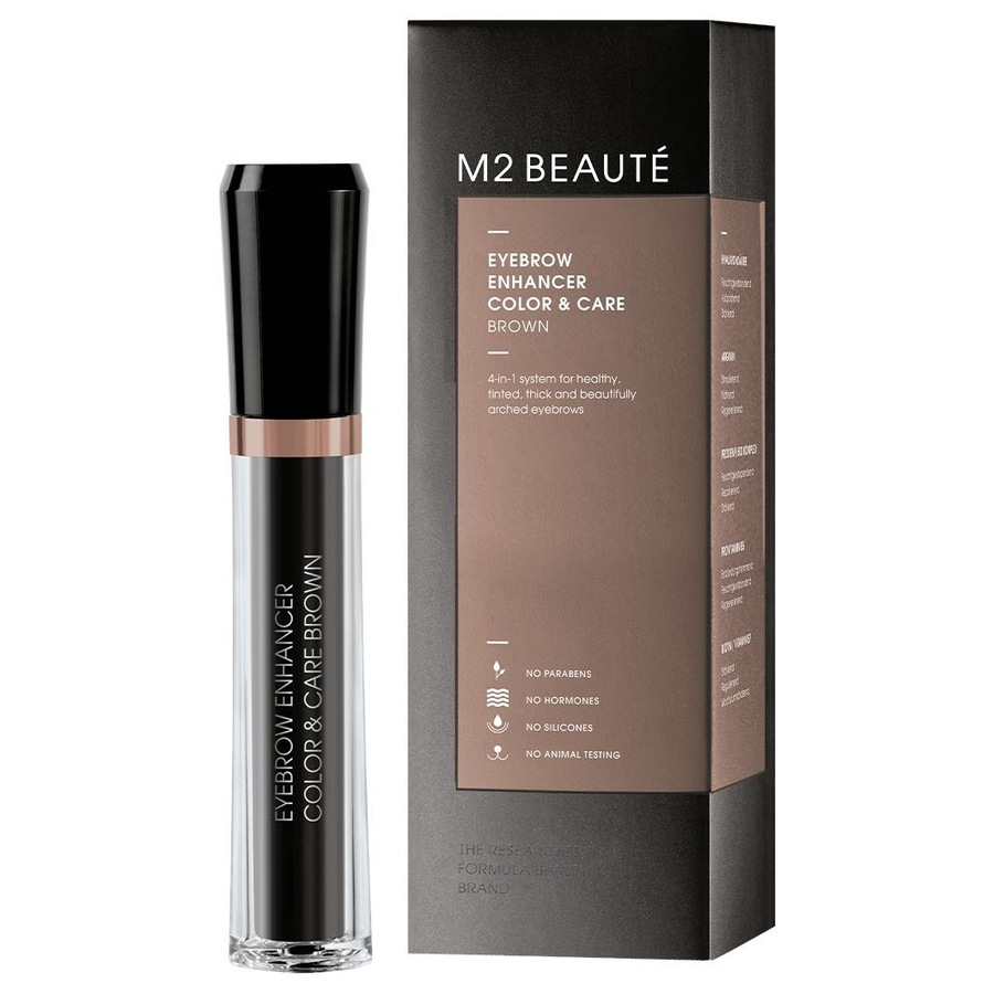 M2 Beauté EYEBROW ENHANCER COLOR & CARE - KOLORYZUJĄCA ODŻYWKA DO BRWI Żel do brwi 6 ml Brown
