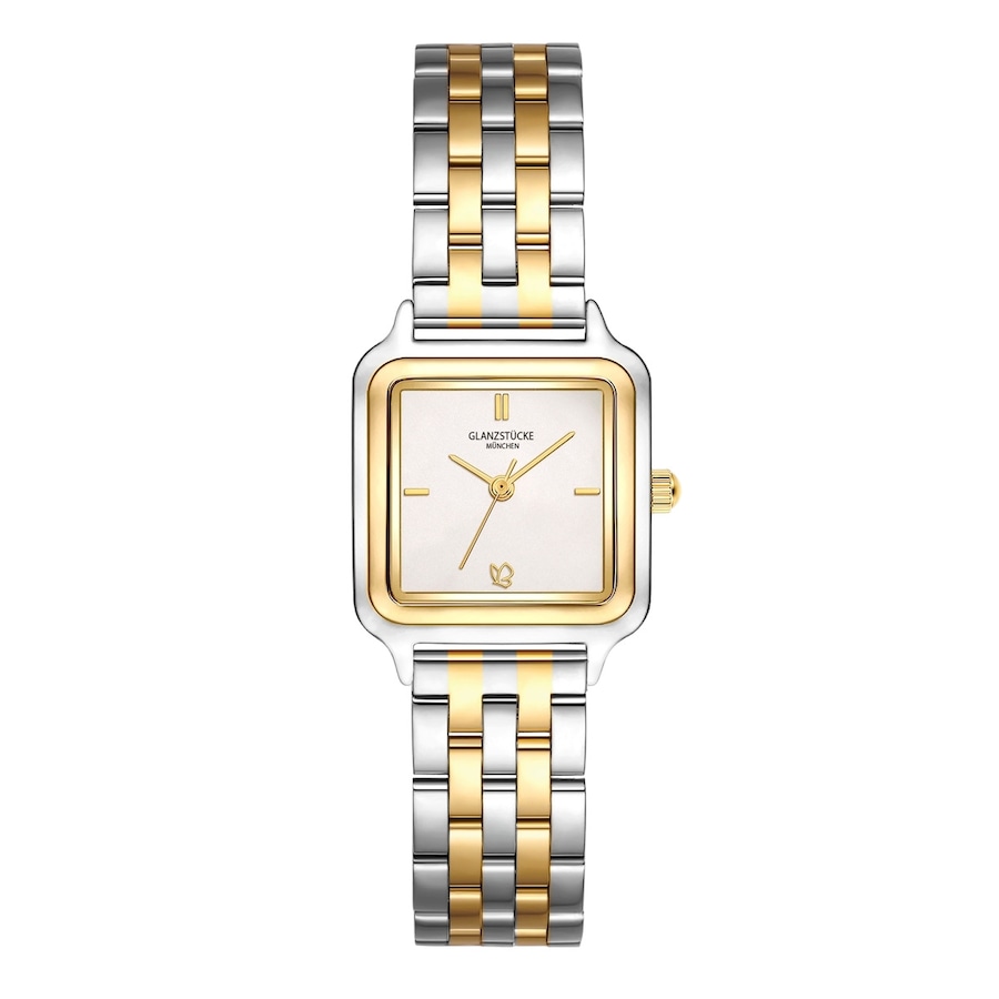 Glanzstücke München Zegarek na reke ze stali nierdzewnej w kolorze srebrnym/zlotym Zegarki damskie 1 ct Damski