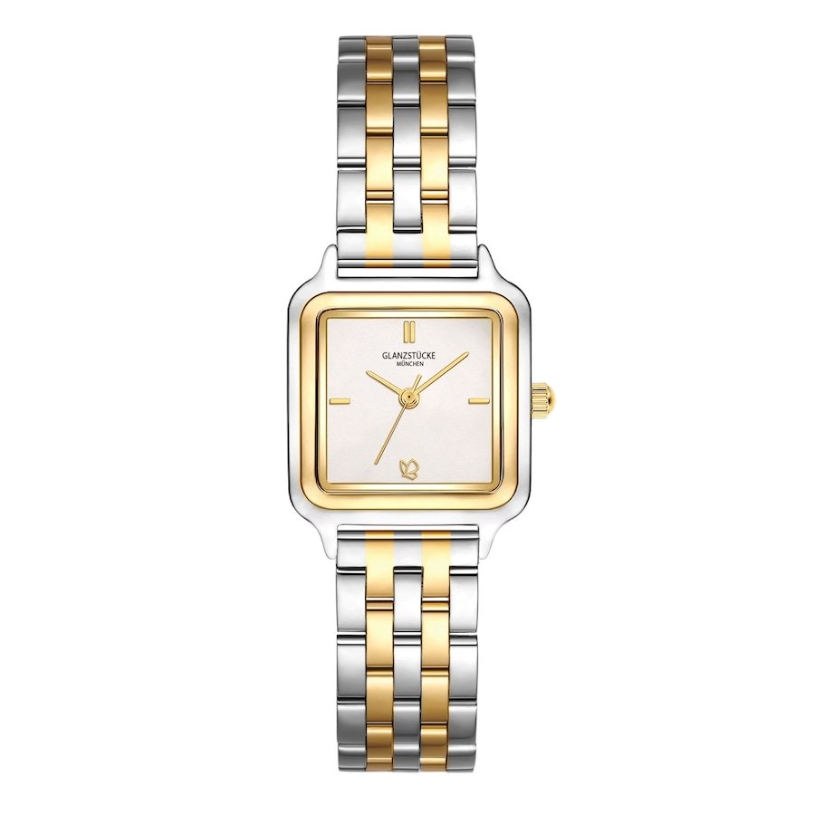 Glanzstücke München Zegarek na reke ze stali nierdzewnej w kolorze srebrnym/zlotym Zegarki damskie 1 ct Damski