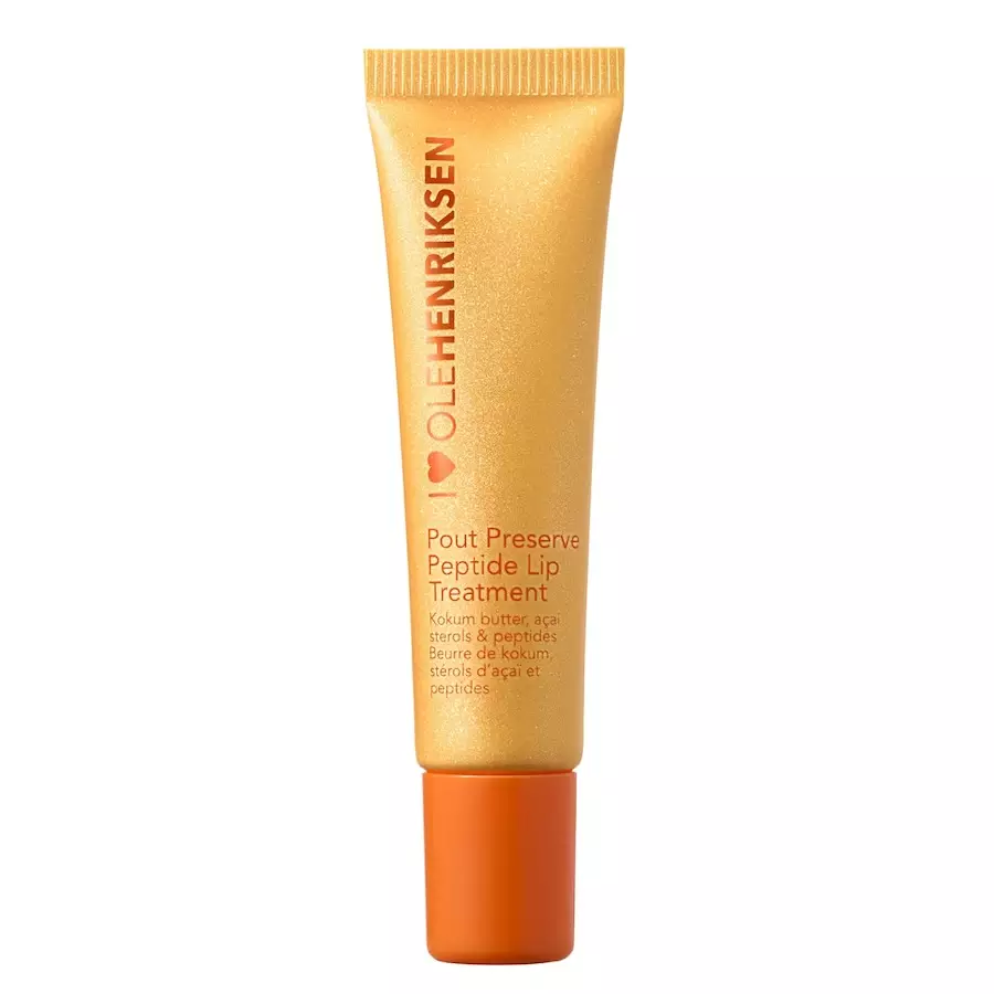 Ole Henriksen Pout Preserve Lip Treatment - Nawilżająca i przeciwstarzeniowa pielęgnacja ust Balsamy do ust 12 ml Złoty
