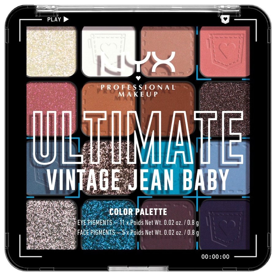 NYX Professional Makeup Ultimate Shadow Palette Paletki cieni i zestawy kosmetyków 0,8 g VINTAGE JEAN