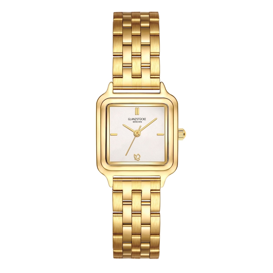 Glanzstücke München Zegarek na reke ze stali nierdzewnej w kolorze zlotym Zegarki damskie 1 ct Damski