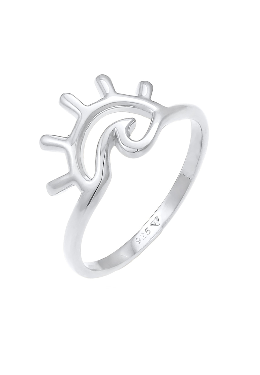 Elli Damski, wschód słońca, morze, fale,lato Trend Blogger srebro 925 Sterling Silver Pierścionki 1 ct