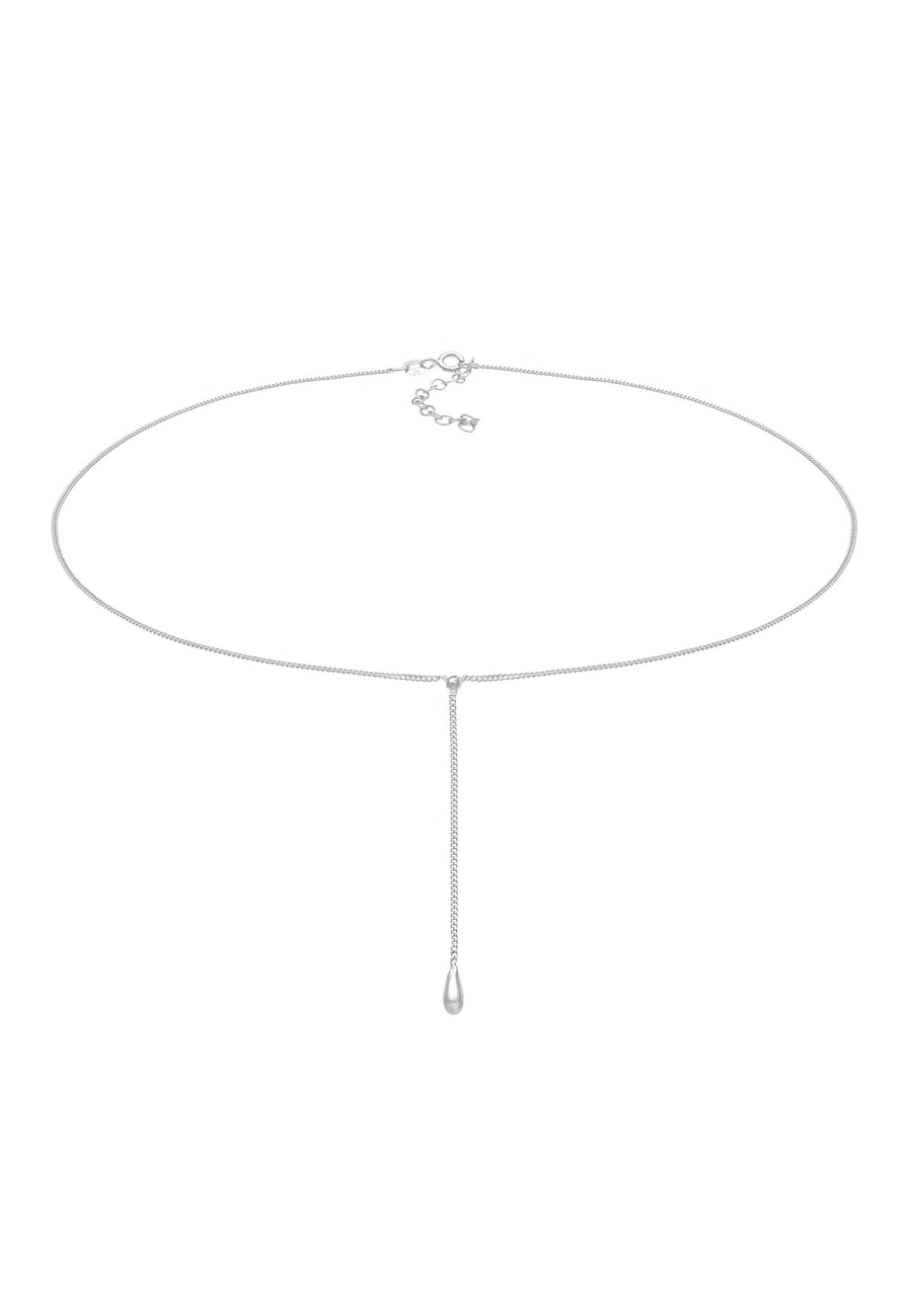 Elli Ladies Choker Y-chain drop ball boho wykonany z 925 Sterling Silver Naszyjniki 1 ct Damski