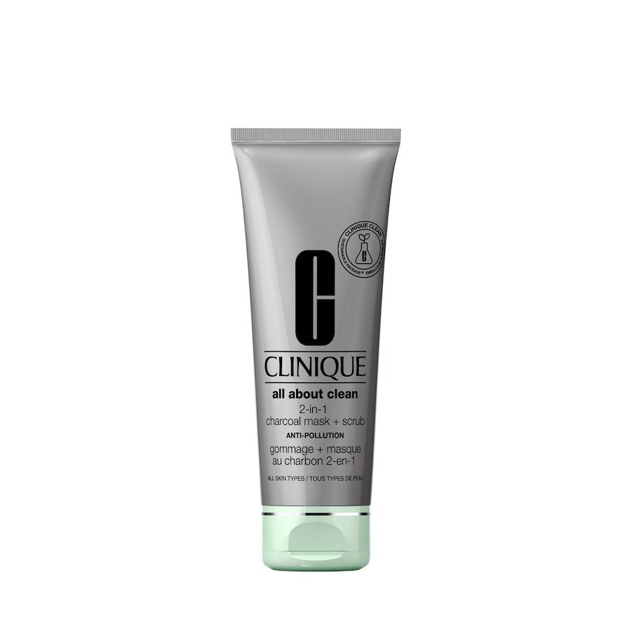 Clinique All about Clean 2-in-1 Charcoal Mask + Scrub Kremy do twarzy 100 ml